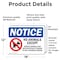 Signmission No Animals Except Service Animals, 18 in W x Rectangle, Vinyl Decal OS-2PACK-NS-D-1218-L-16015 - alternate 4